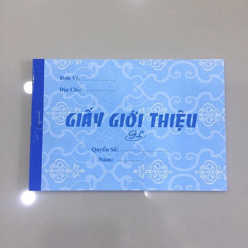 Giấy giới thiệu được sử dụng phổ biến trong thực tế